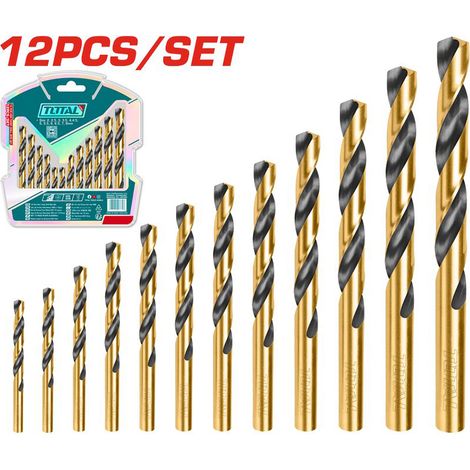 BOX SET 12pz PUNTE PER TRAPANO HSS PER METALLO 2 - 8 mm TOTAL