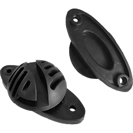 Lot de 50 isolants pour poteaux en bois avec Noir (1/4)
