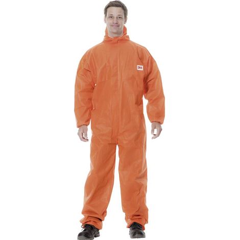 3M – Combinaison de protection type 5/6 4515 – Taille M – Respirante et faible peluchage – Protection contre poussières et vaporeuses légères - 4515OM