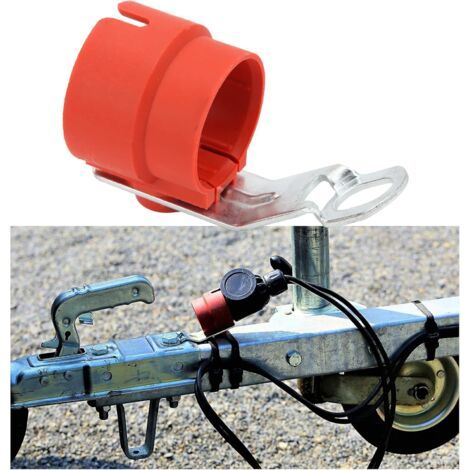 Support de Prise de Remorque Accessoire Rigide de Protection Universel Résistant aux Intempéries pour Connecteur 7‑13 Broches(Rouge) (1/5)