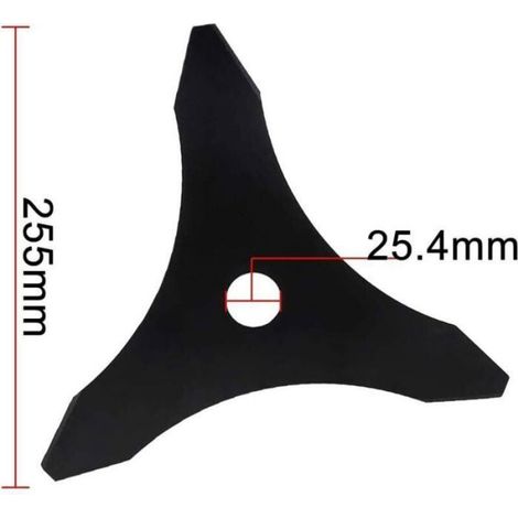 Lame de débroussailleuse universelle - 3 dents - Pour Fresh Green sous croissance et tonte - Compatible Stihl, Husqvarna (1/4)
