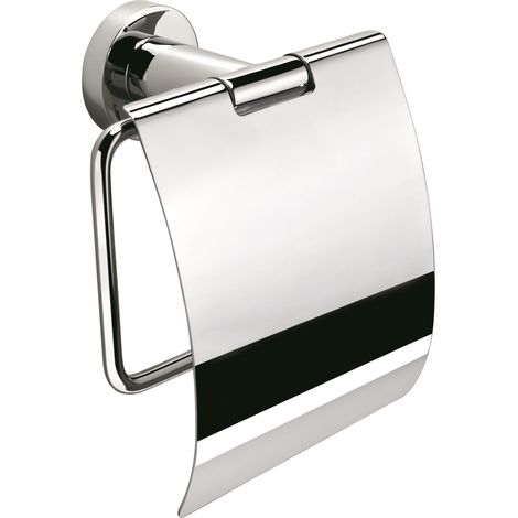 COLOMBO DESIGN Basic porta rotolo con coperchio cromato codice prod: B27910CR (1/2)