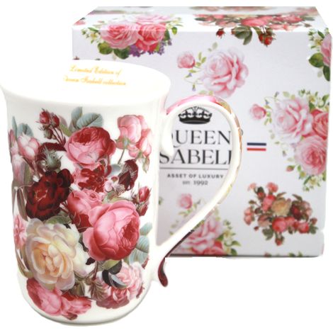 Tazza in porcellana, grande 400 ml, in confezione regalo, collezione Classic Rose. (1/5)