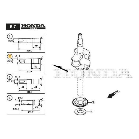 ALBERO MOTORE ORIGINALE STIGA - 118551805/0