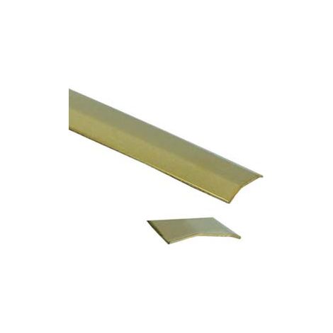 PIAGGIA AUTOADESIVA PROFILO UNIVERSALE IN OTTONE- - cm.93x3 - 1 blister