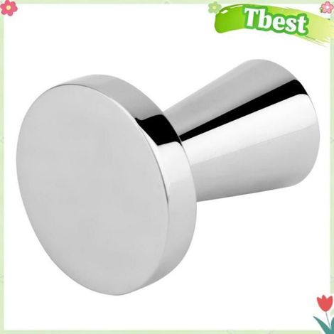 Pilon à café en Acier Inoxydable, Pilon à Expresso avec Polie Miroir, pour Tasser les Grains de café Moulus L'infusion (1/4)