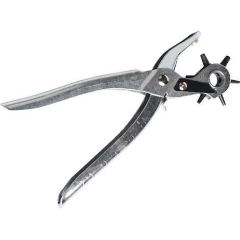 Perforateur de ceinture (2 mm, 2,5 mm, 3 mm, 3,5 mm, 4 mm, 4,5 mm) - Outil de perforation du cuir multifonctionnel en acier à ressort haute efficacité. (1/5)