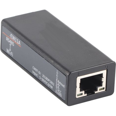 Serveur série RS485 vers Wi-Fi avec antenne intégrée, module de communication sans fil et interface RJ45. (1/5)