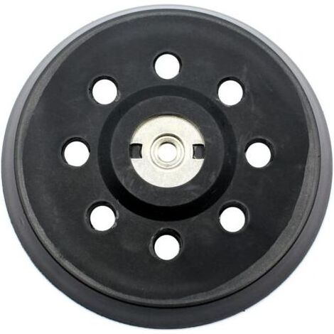 Plateau de ponçage Ø 125 mm – 8 trous pour ponceuses Metabo – Finition mi-dure pour surfaces planes et incurvées – Matériaux élastiques - 631220000 (1/5)