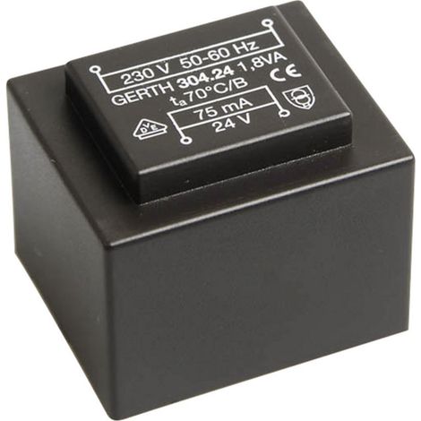 Gerth PT300901 Printtransformator 1 x 230 V 1 x 9 V/AC 1.80 VA 200 mA (1/3)