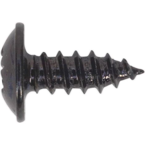 Sealey BST3510 Self-Tapping Pozi Flanged Head Screw 3.5 x 10mm, Black - Pack of 100 (1/5)