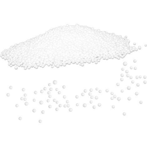 Billes de Mousse pour Pouf 200g, Rembourrage Souple Blanc (1/5)