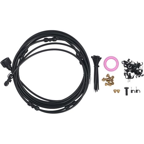 Kit de pulverización para jardín: mango ergonómico, boquilla de pulverización fina, manguera retráctil ligera, sistema de pulverización de baja presión. (1/5)