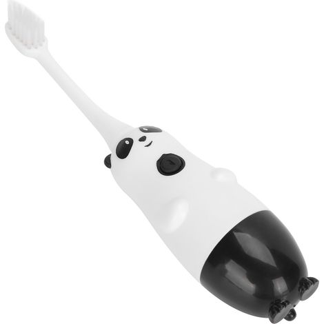 Brosse à dents électrique sonique pour enfants 2-12 ans, poils souples, motif panda, nettoyage en douceur