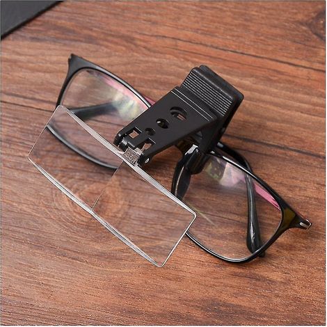 1,5x/2,5x/3,5x Clip-On-Klapplupe mit 3 L-förmigen Acryllinsen
