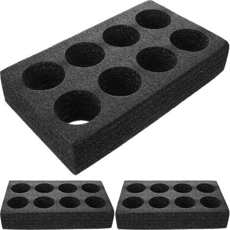 Ensemble de 6 porte-gobelets à emporter, noir, plateau pour 8 tasses (1/5)