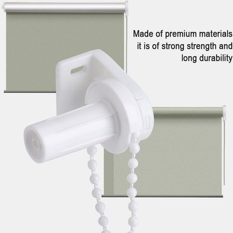 Ensemble d'embrayage monobloc chaîne de store enrouleur perles réglables pour pare-soleil 17mm Kit d'accessoires support de roue d'embrayage Kit de réparation de poulie latérale (1/4)