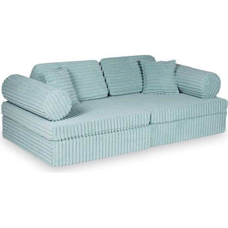 Canapé Montessori Comfort Waffle Play, couleur menthe claire (1/2)