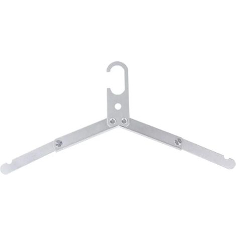 Cintres de voyage pliables en alliage d'aluminium, haute résistance, pour maison, hôtel, camping et randonnée. - Argent - Argent (1/5)