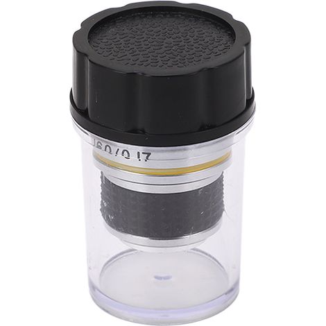 Objectif 10X en laiton et alliage d'aluminium, accessoire de lentille pour microscope biologique. (1/5)