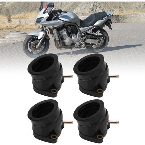 4 joints d'admission de carburateur moto pour YAMAHA FZS1000 FZ-1 FAZER, collecteur en caoutchouc, pièce de remplacement (1/5)
