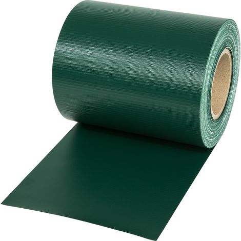 Bandes brise-vue PVC pour clôtures à barreaux simples et doubles vert
