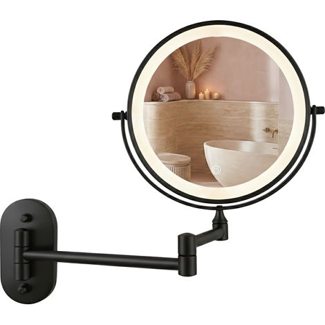 MIRROR REA GLOW BLACK LED