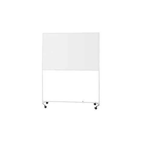 Panel rotulable con bastidor rodante  acero  revestido  A x H
