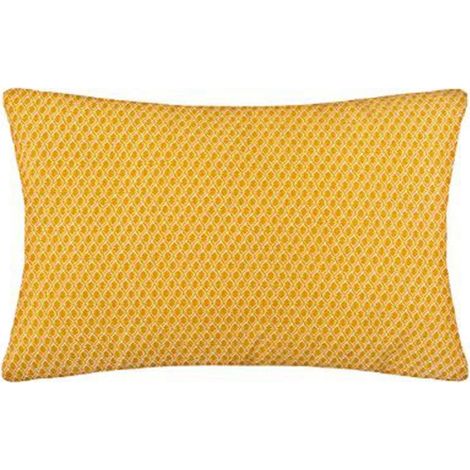 Coussin Déco Déhoussable "Otto" 30x50cm Ocre (1/3)