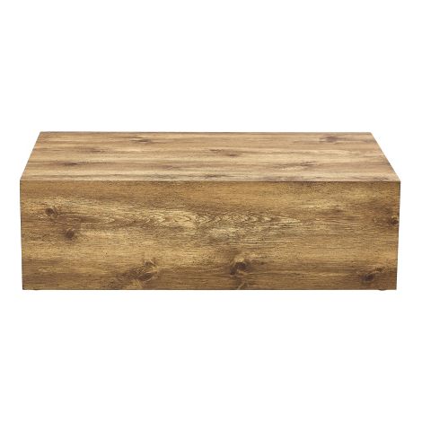 Table basse veinure de bois 90×50×30 cm, antidérapant sans montage (1/5)