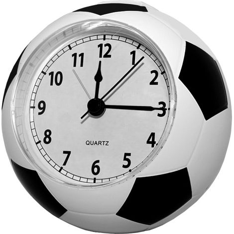 Horloge numérique pour bureau, réveil silencieux en forme de football, réveil électronique créatif en forme de football, réveil de chevet pour chambre à coucher, chevet
