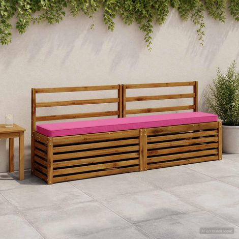 vidaXL Cojines para banco de 2 piezas VUGHT 2 pcs 100% Poliéster Rosa (1/5)