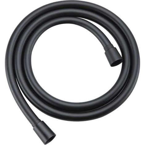 kielle - Manguera de ducha 150 cm, negro mate 20501004 (1/2)