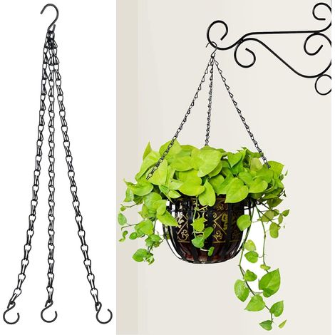 Supports suspendus réglables Tnfeeon pour paniers de plantes, mangeoires à oiseaux, crochet en S (1/3)