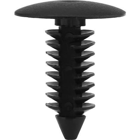 clips voiture,100pcs universel voiture garniture bumper rivets clip automobile clip de retenue automobile vis push attache de retenue clips auto pare-chocs garniture panneau clips noir (1/5)
