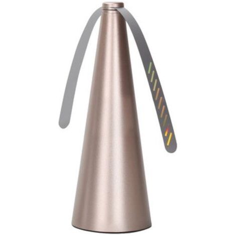 Ventilateur Anti-Mouche, Répulsif à Pales Extérieur & Intérieur pour Eloigner Les Mouches de la Table, Répellante Moustique Fan(L'or)