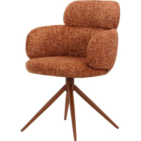Polsterstuhl 59x67x87 Velours rostrot FELIA 01 (1/4)