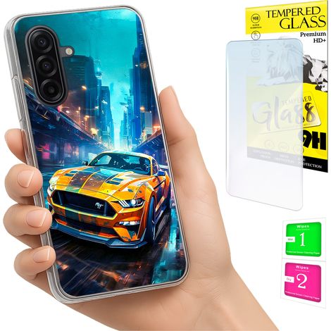 Custodia per Samsung Galaxy A17 5G, cover fotografica, cover posteriore + vetro 9H (1/5)