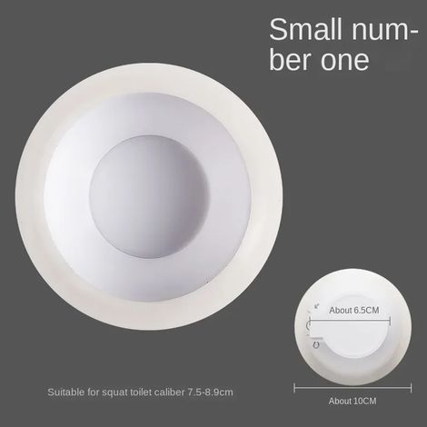 (S plastic)Squatting Pan Anti-smell Plug Stainless steel Toilet Floor Deodorize Stopper Bathtub Anti-blocking Cover Bathroom Accessory (1/4)