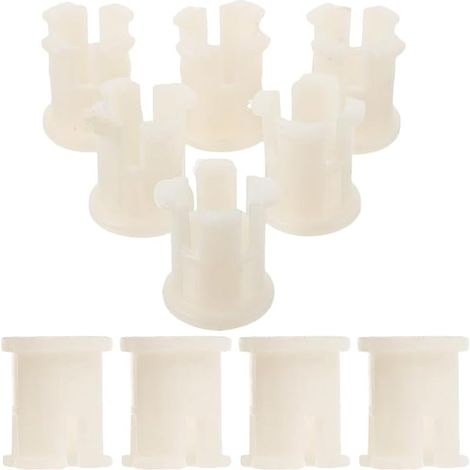 Lot de 10 roulettes en caoutchouc pour chaise de bureau, support pour pied de chaise, manchon de tige, insert de douille pour roulettes, meubles, tige en plastique (1/5)
