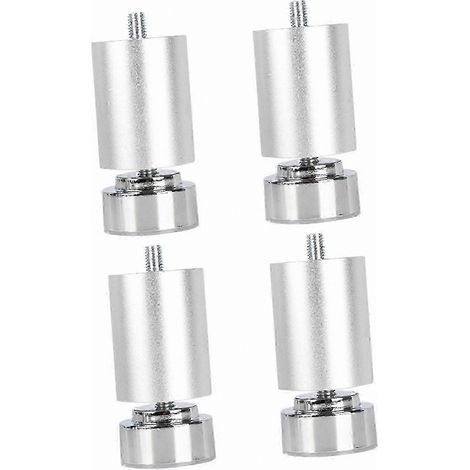 Pieds de meubles en métal robustes et réglables, filetage M10, compatibles avec canapés, lits, tables et armoires, argent, 6 cm. (1/4)