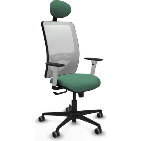 Chaise ergonomique piqueras y crespo Zulema velours blanc 65 mm (1/2)