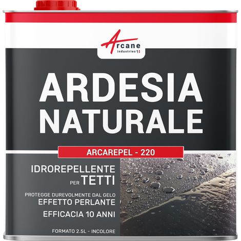 Idrorepellente trasparente: per tetti in ardesia ARCAPEL - 220 - 2,5 L (fino a 12,5 m²) - ARCANE INDUSTRIES