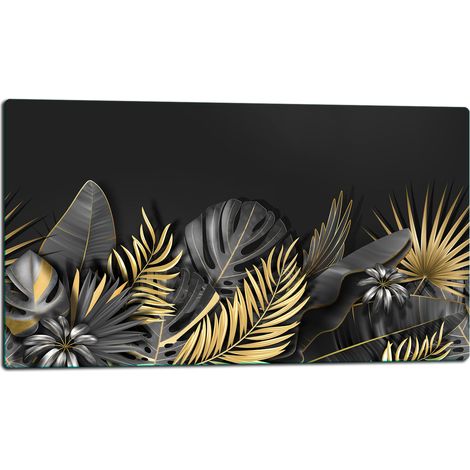 Tagliere in vetro 52x30 con decorazioni floreali (1/5)