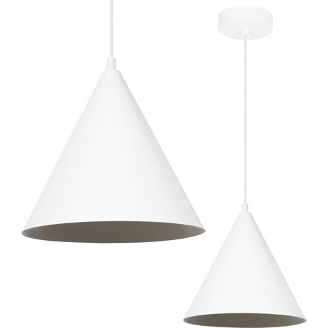 LAMPE SUSPENDU SOHO BLANC 1-PL 25CM E27