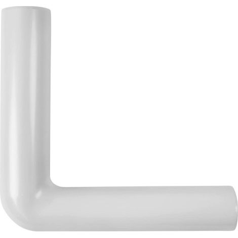 Belvit Topazio Spülrohrbogen Anschlussbogen Manhattan Grau 390x350mm Ø50mmxØ44mm 90°