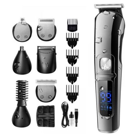 Tondeuse Cheveux Professionnelle Tondeuse Barbe Pour Hommes Tondeuse de Précision Imperméable Multifonctionnele 6 en 1 (1/5)