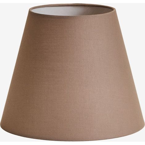 Abat-jour en tissu Caracas Moka Brown Ø25 cm
