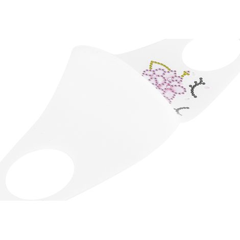 Masque bouche mixte en fibre kit broderie diamant original artisanat déco 33x13 cm AA437DIY Animal avec 1 plaque 1 stylo 5 sachets pour extérieur 4 saisons (1/5)