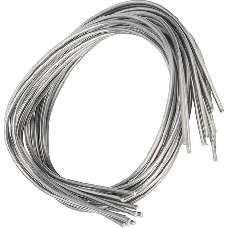 10 tiges de soudure aluminium cuivre avec flux incorporé, fil-électrode basse température 2 mm de diamètre (1/5)